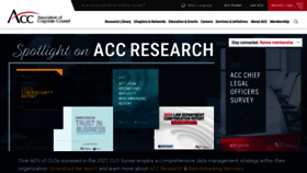 What Acc.com website looked like in 2021 (3 years ago)
