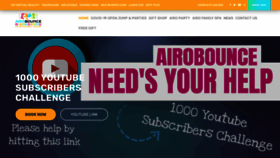 What Airobounce.co.uk website looked like in 2021 (3 years ago)