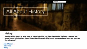What Allabouthistory.org website looked like in 2021 (3 years ago)