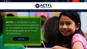 What Actfl.org website looked like in 2021 (3 years ago)
