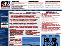 What Antiwar.com website looked like in 2021 (3 years ago)
