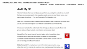 What Auditmypc.com website looked like in 2021 (3 years ago)