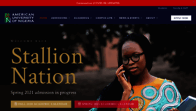 What Aun.edu.ng website looked like in 2021 (3 years ago)