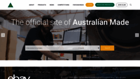 What Australianmade.com.au website looked like in 2021 (3 years ago)