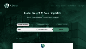 What Azfreight.com website looked like in 2021 (4 years ago)