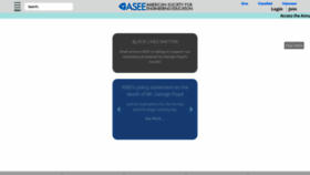 What Asee.org website looked like in 2021 (3 years ago)