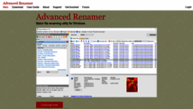What Advancedrenamer.com website looked like in 2021 (3 years ago)
