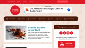 What Amandocozinhar.com website looked like in 2021 (4 years ago)