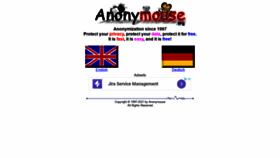 What Anonymouse.org website looked like in 2021 (3 years ago)