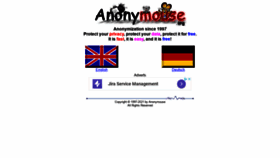 What Anonymouse.org website looked like in 2021 (4 years ago)