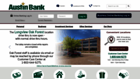 What Austinbank.com website looked like in 2021 (3 years ago)