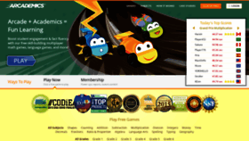 What Arcademics.com website looked like in 2021 (3 years ago)