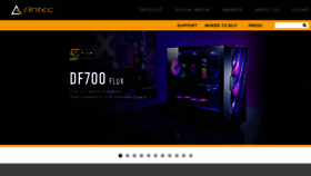 What Antec.com website looked like in 2021 (3 years ago)