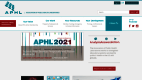 What Aphl.org website looked like in 2021 (3 years ago)