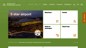 What Airport.az website looked like in 2021 (3 years ago)