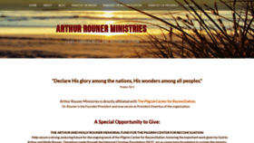 What Arthurrounerministries.com website looked like in 2021 (3 years ago)