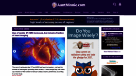 What Auntminnie.com website looked like in 2021 (3 years ago)