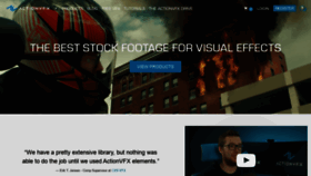 What Actionvfx.com website looked like in 2021 (3 years ago)