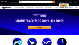 What Amazonmusic.com website looked like in 2021 (3 years ago)