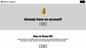 What App.powerbi.com website looked like in 2021 (3 years ago)