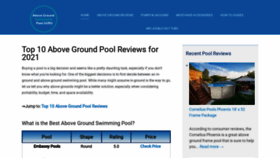 What Abovegroundpoolguru.com website looked like in 2021 (3 years ago)