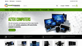 What Aztekcomputers.com website looked like in 2021 (3 years ago)