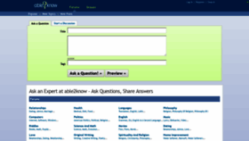 What Able2know.org website looked like in 2021 (4 years ago)