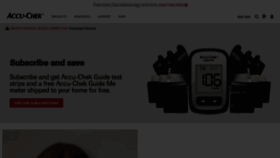 What Accu-chek.com website looked like in 2021 (3 years ago)
