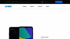 What Alcatelmobile.com website looked like in 2021 (3 years ago)