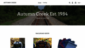 What Autumncreek.com website looked like in 2021 (3 years ago)