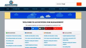 What Accountingformanagement.org website looked like in 2021 (3 years ago)