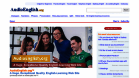 What Audioenglish.org website looked like in 2021 (3 years ago)