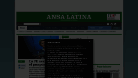 What Ansalatina.com website looked like in 2021 (3 years ago)