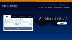 What Azoresairlines.pt website looked like in 2021 (3 years ago)