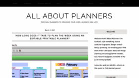 What Allaboutplanners.com.au website looked like in 2021 (3 years ago)