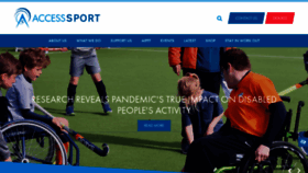 What Accesssport.org.uk website looked like in 2021 (3 years ago)