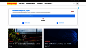 What Allblogthings.com website looked like in 2021 (3 years ago)