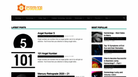 What Astronlogia.com website looked like in 2021 (3 years ago)