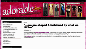 What Adorabledress.com website looked like in 2011 (13 years ago)
