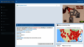 What Animecons.com website looked like in 2021 (4 years ago)