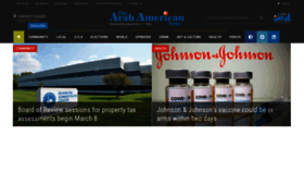 What Arabamericannews.com website looked like in 2021 (3 years ago)