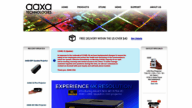 What Aaxatech.com website looked like in 2021 (3 years ago)