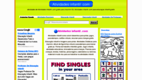 What Atividadesinfantil.com website looked like in 2011 (13 years ago)