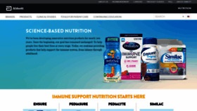 What Abbottnutrition.com website looked like in 2021 (3 years ago)