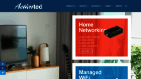 What Actiontec.com website looked like in 2021 (3 years ago)