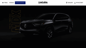 What Acura.ca website looked like in 2021 (3 years ago)