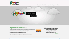What Algodoo.com website looked like in 2021 (3 years ago)