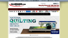 What Allbrands.com website looked like in 2021 (3 years ago)