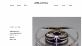 What Aspireauctions.com website looked like in 2021 (3 years ago)