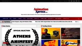 What Animationxpress.com website looked like in 2021 (3 years ago)